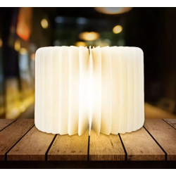 Lampka nocna LED świecąca książka drewniana składana biurkowa Rozmiar M