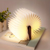 Lampka nocna LED RGB świecąca książka drewniana składana biurkowa RozmiarXL